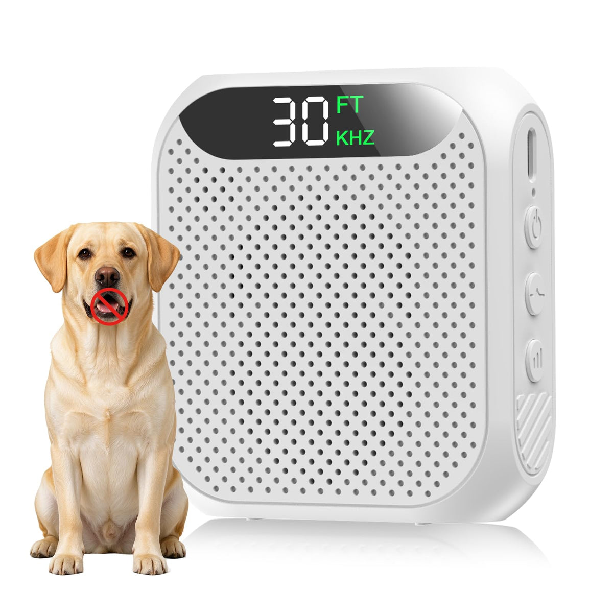 Anti Barking Device For Dogs,3 Modes Dog Bark Deterrent Device Ultrasonic Bark Box With Adjustable Range & Frequency Levels  Type-C Dog Barking Silencer For Indoor & Outdoor Home Use