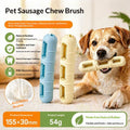 Natural Rubber Dog Sausage Chew Toy For Teeth Cleaning