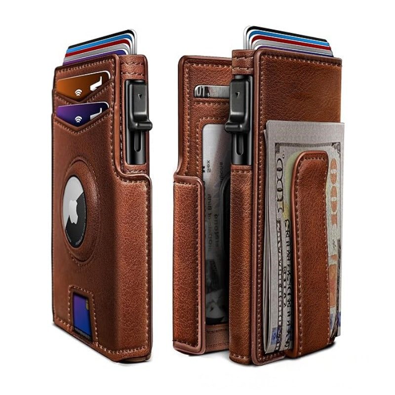 Men's Short Multi-card Magnetic Bank Card Holder