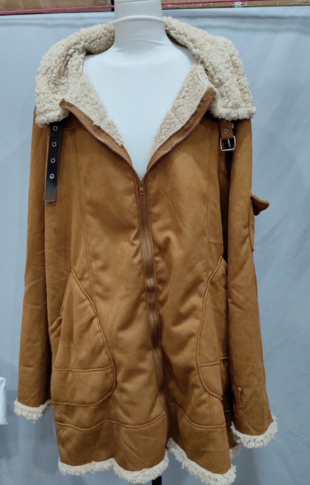 Men's Military Fleece Tactical Winter Fur Collar Jacket