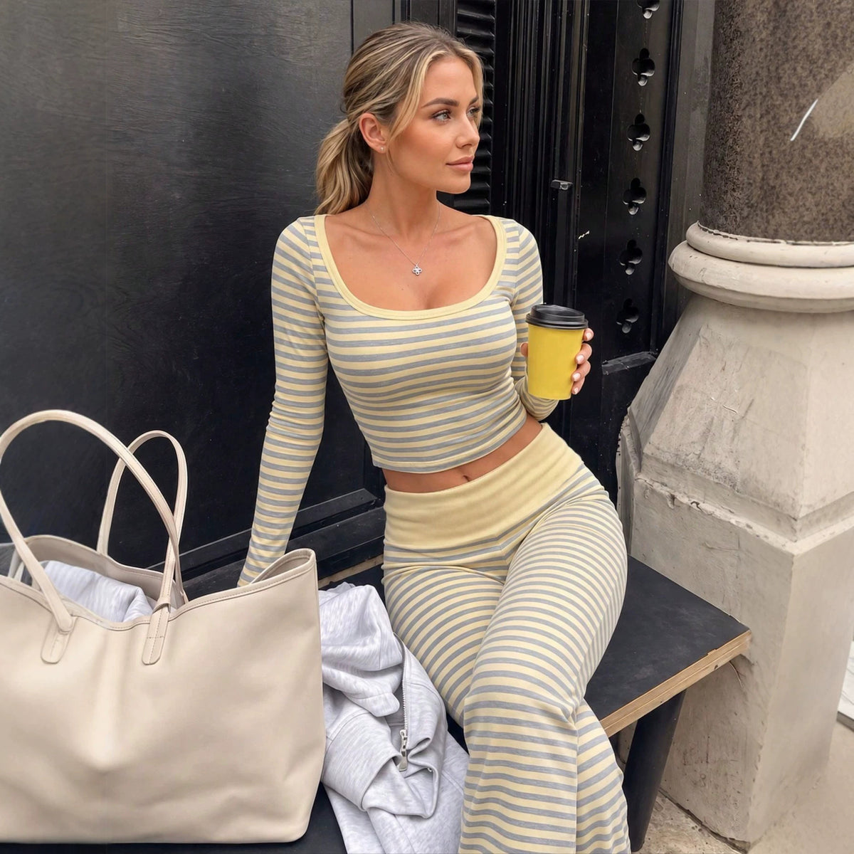 New Fallwinter Long-sleeve Two-piece Set