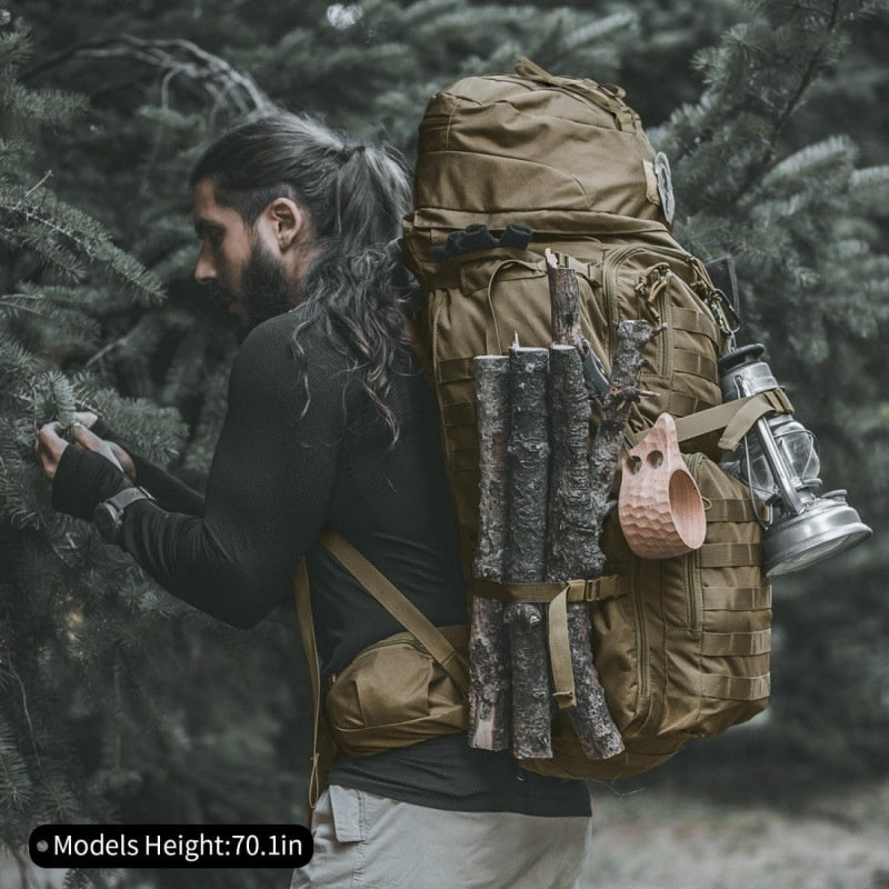 Mountaineering Leisure And Tactical High-Capacity Backpack For Men And Women