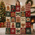 Christmas Flannel Printed Double-side Velvet Blanket